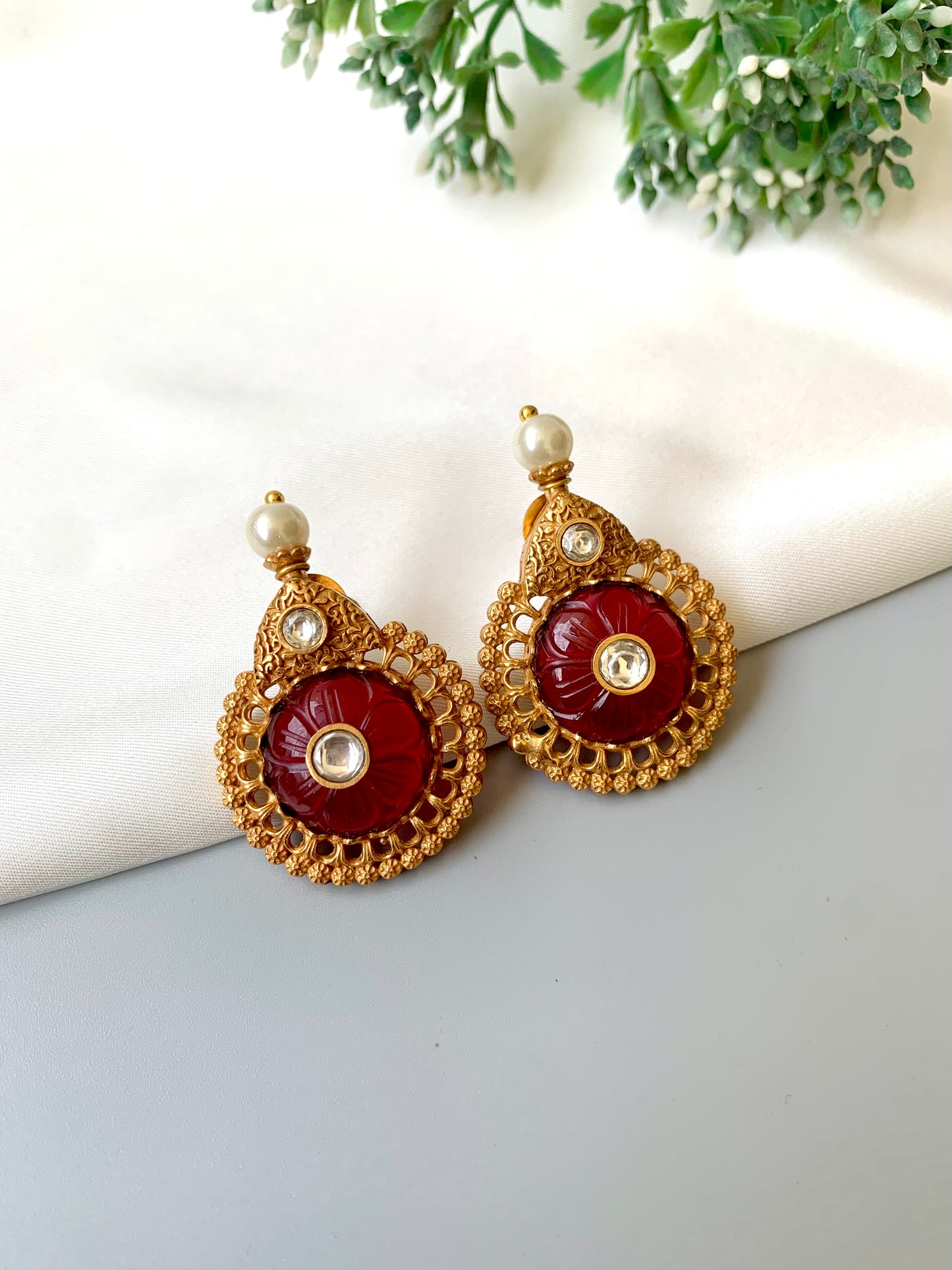 Maniya Ruby Earrings