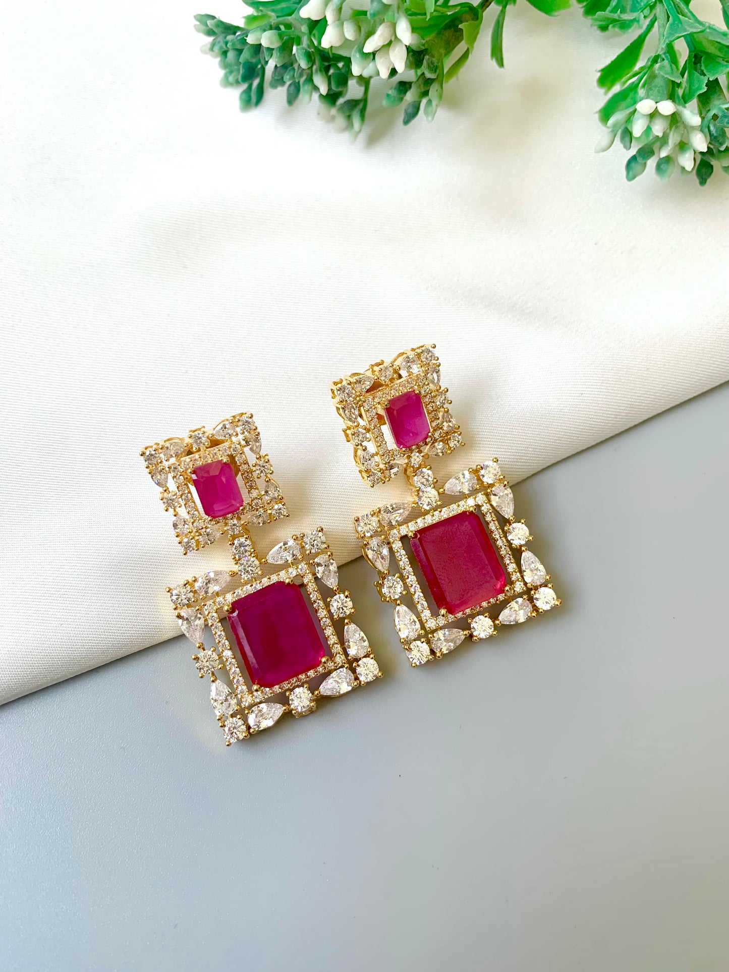 Josefina Ruby Earrings