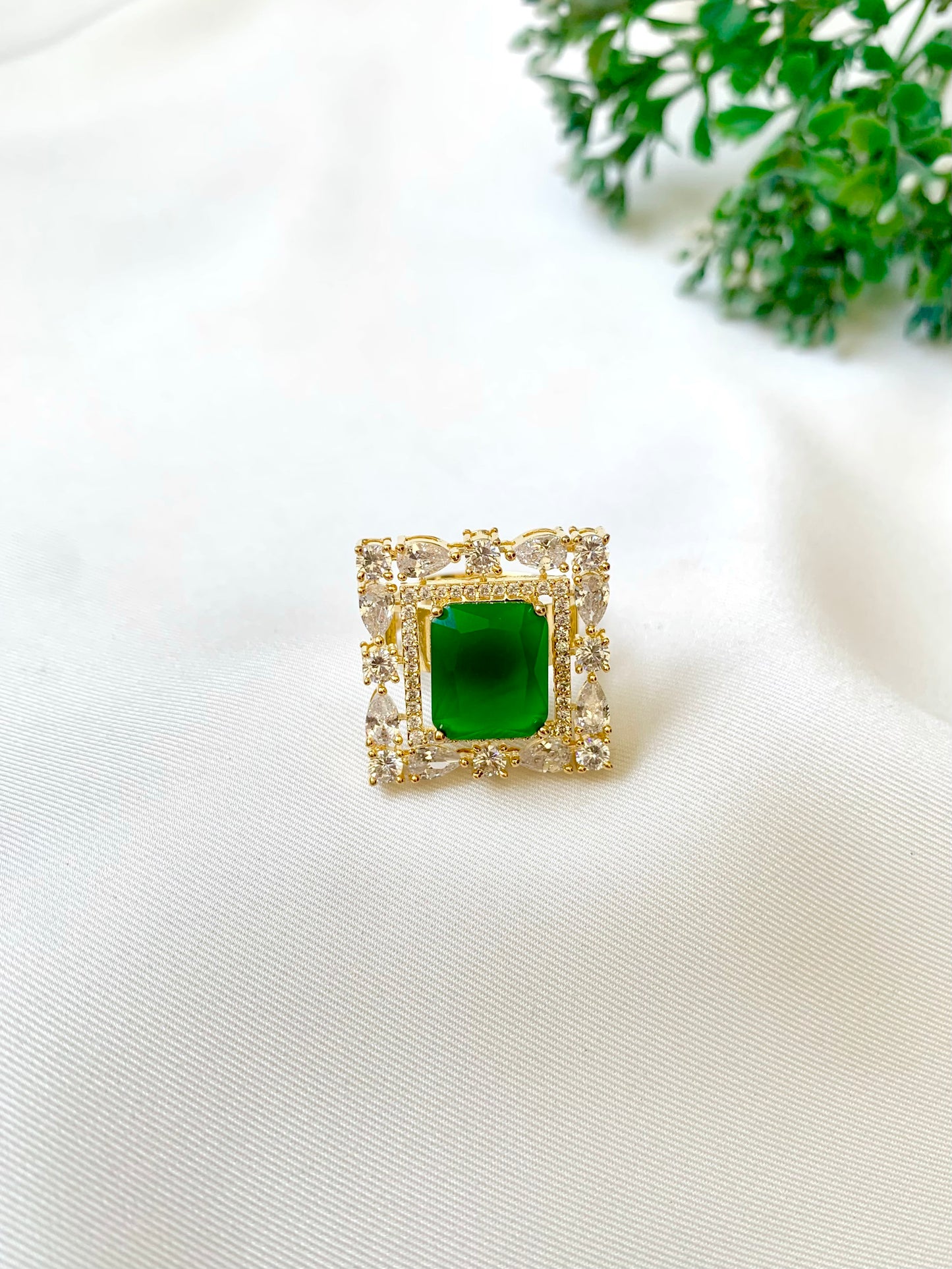 Josefina Emerald Ring