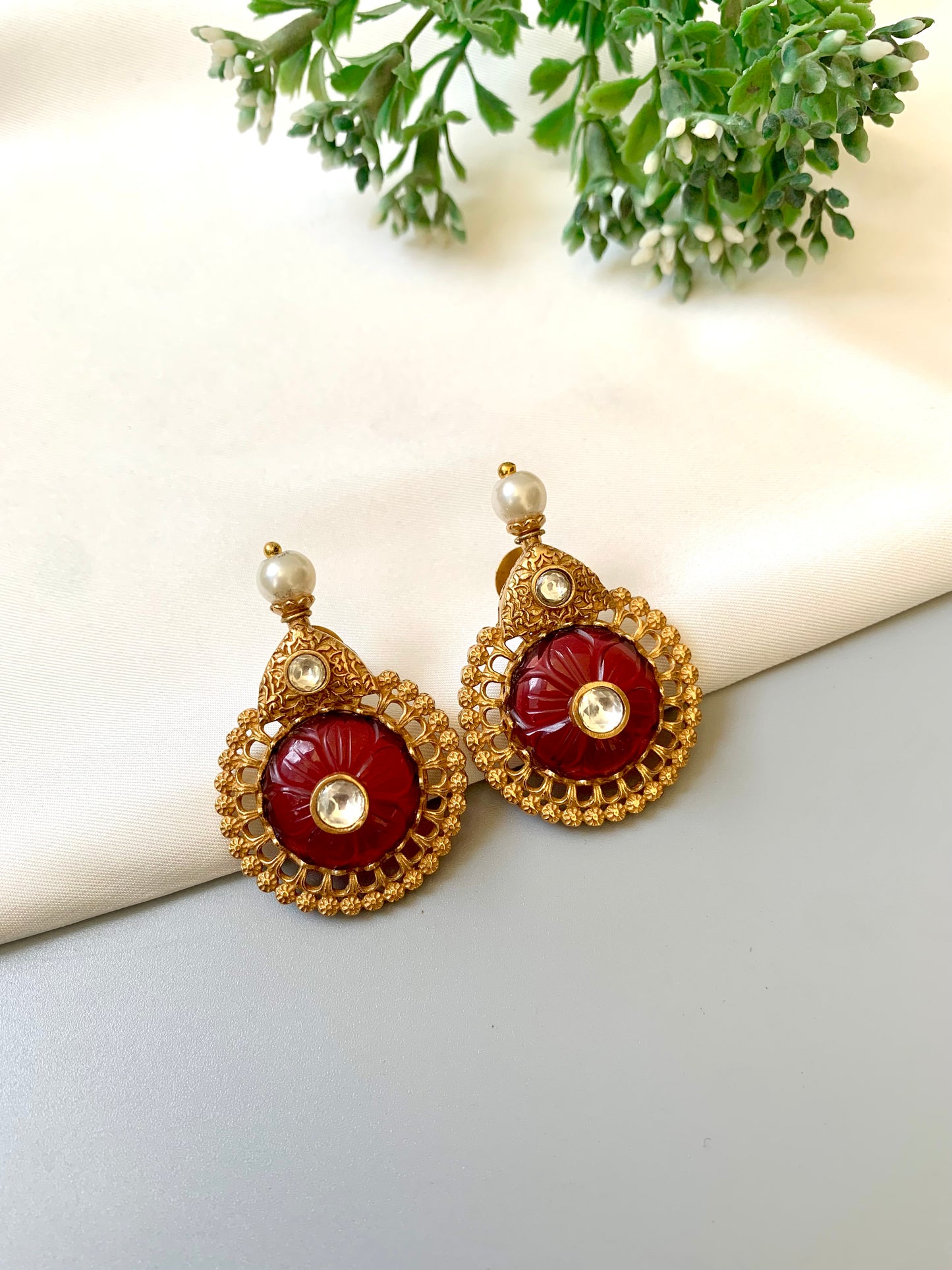 Maniya Ruby Earrings