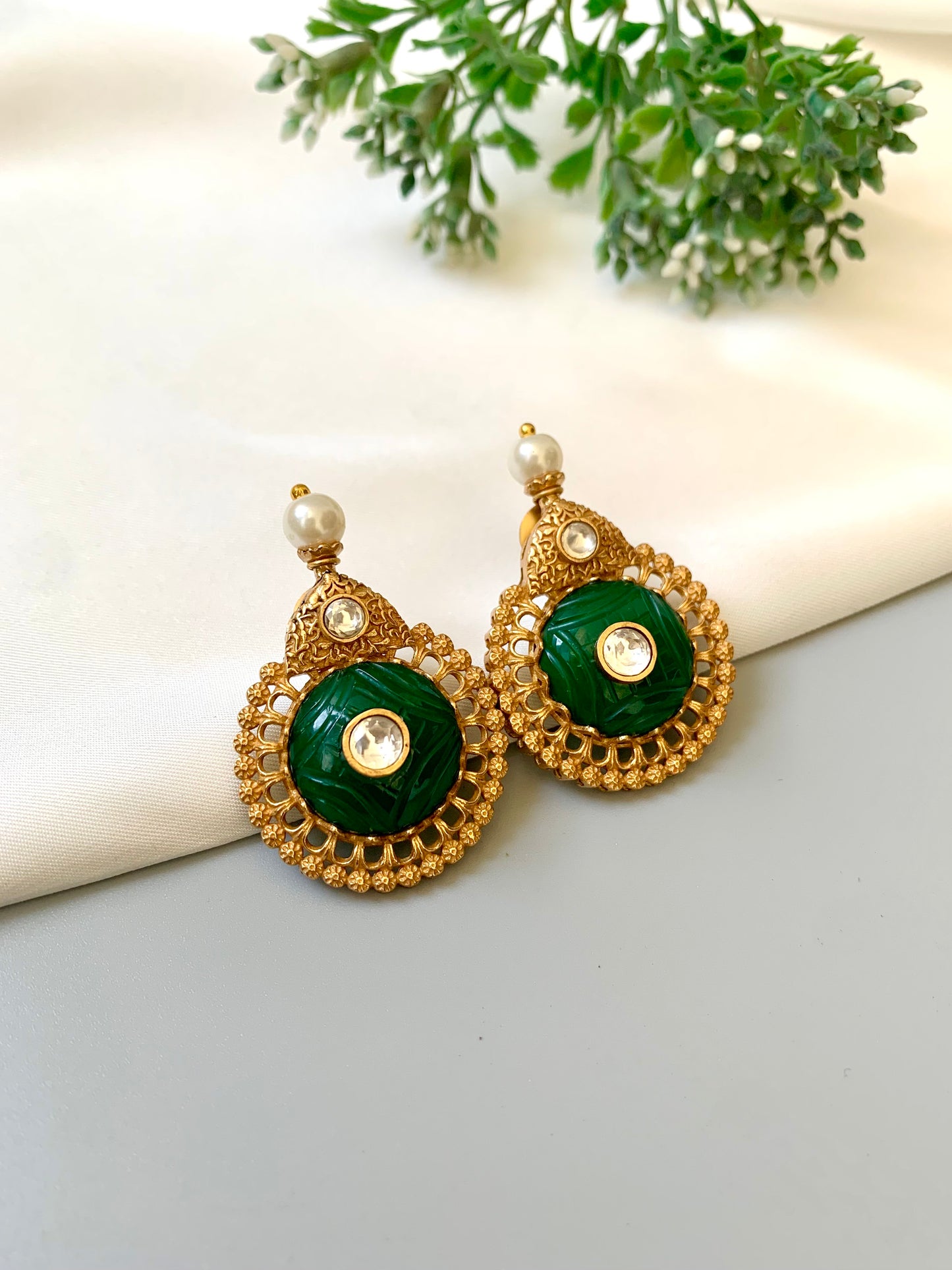 Maniya Emerald Earrings
