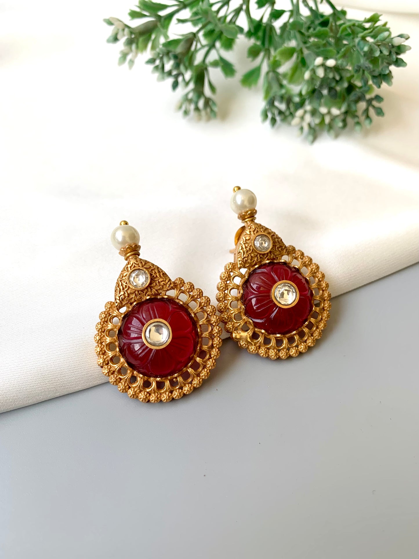 Maniya Ruby Earrings
