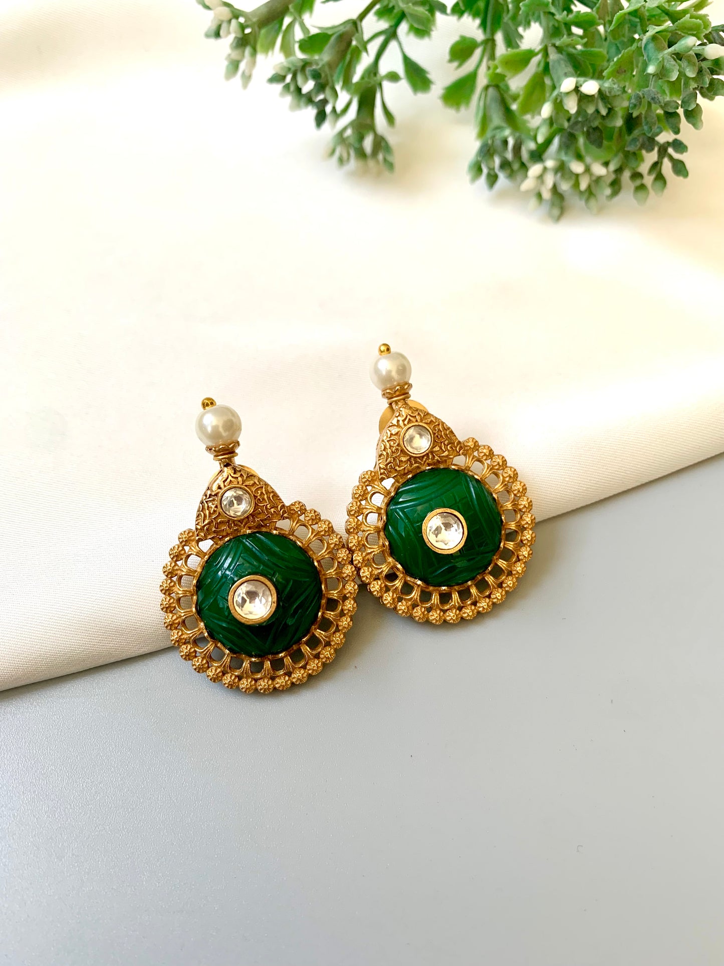 Maniya Emerald Earrings