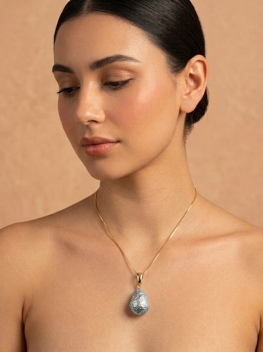 Disha handcrafted 22kt Gold plated chain with semi-precious Pearls