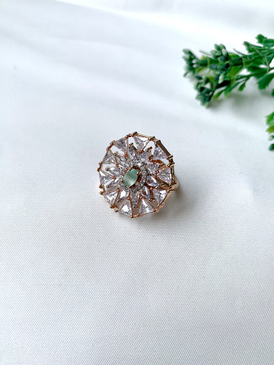 Fayra Mint Bloom Ring