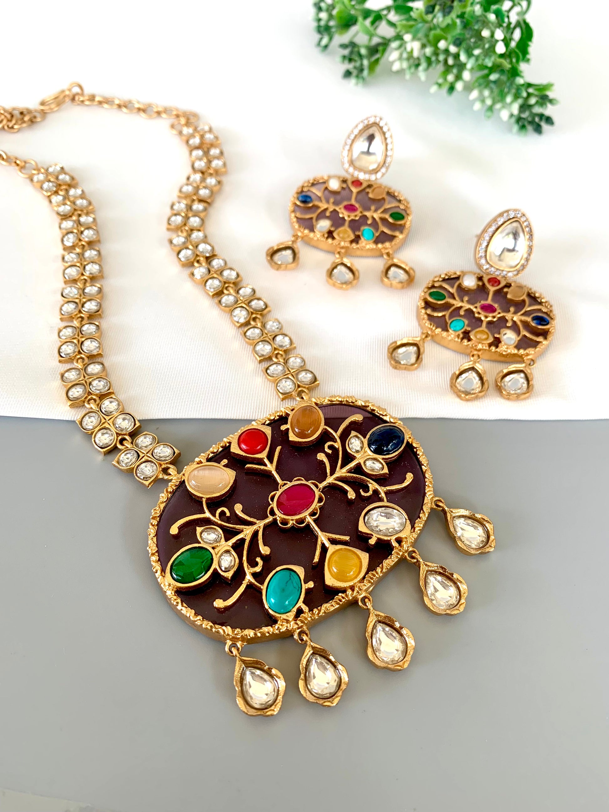 Gemstone Maala Set